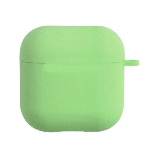 (Green)Dustproof Soft Silicone Wireless Bluetooth-compatible Earphones Case Protective Cover for Airpods Pro 4