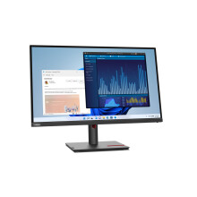 Lenovo ThinkVision T27p-30 68,6 cm (27 Zoll) 3840 x 2160 Pixel 4K Ultra HD LED Schwarz [Energieklasse F] () - 63A9GAT1EU