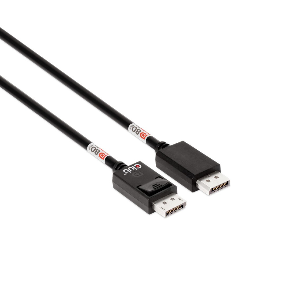 Club3d Displayport 2.1 Bi-Directional Vesa Dp80 Certified Cable 4K240hz, 8K60hz Or 10K60hz M/M 1.6M/5.25Ft 8719214473204