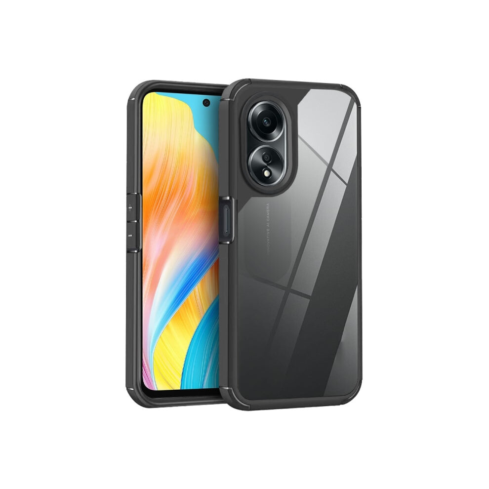 (For Oppo A58 / A78 5G / A58x) Acrylic+Tpu Transparent Shockproof Oppo Phone Case 59063797