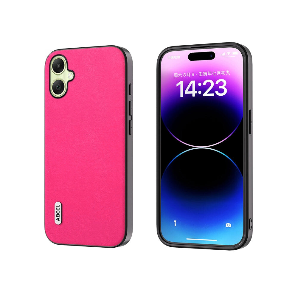 Photos - Case  ABEEL Arashi Texture PU Samsung Galaxy Phone (Rose Red, For Samsung Galaxy A05)