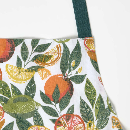 Homescapes Homescapes Citrus 100% Cotton Apron 2