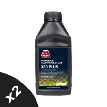 Millers Oils DOT 4 Brake Fluid Motorsport Racing 320 SAE J1704 2x500ml