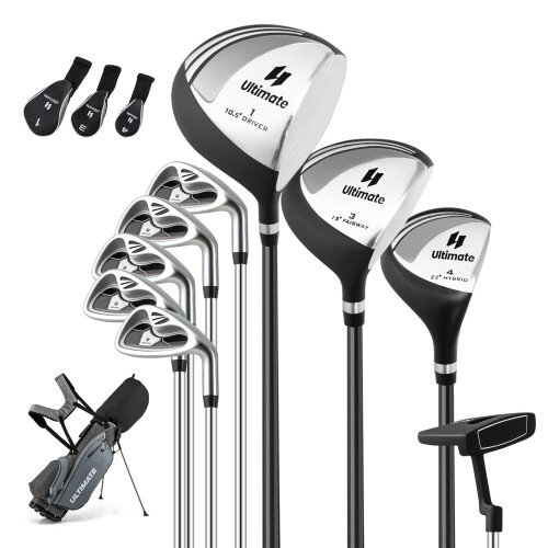 Casart Men's Complete Golf Clubs Package Set 10 Pieces