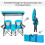 Casart Double Sunshade Folding Chairs Outdoor 2-person Chairs 2