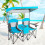 Casart Double Sunshade Folding Chairs Outdoor 2-person Chairs 11
