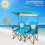 Casart Double Sunshade Folding Chairs Outdoor 2-person Chairs 7