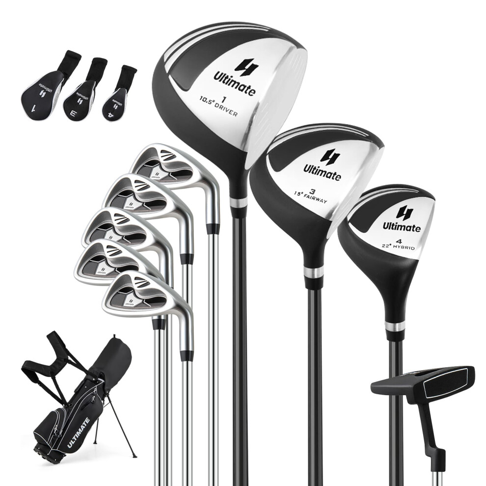 Men's Complete Golf Clubs Package Set 10 Pieces