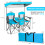 Casart Double Sunshade Folding Chairs Outdoor 2-person Chairs 6