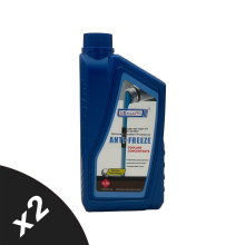 Blue Antifreeze Coolant Concentrate HOAT Ethylene Glycol ASTM D3306 BS 6580 2x1L