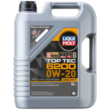 Liqui Moly TOP TEC 6200 0W-20 Fully Synthetic Engine Oil ACEA C5 Vw 508/509 5L