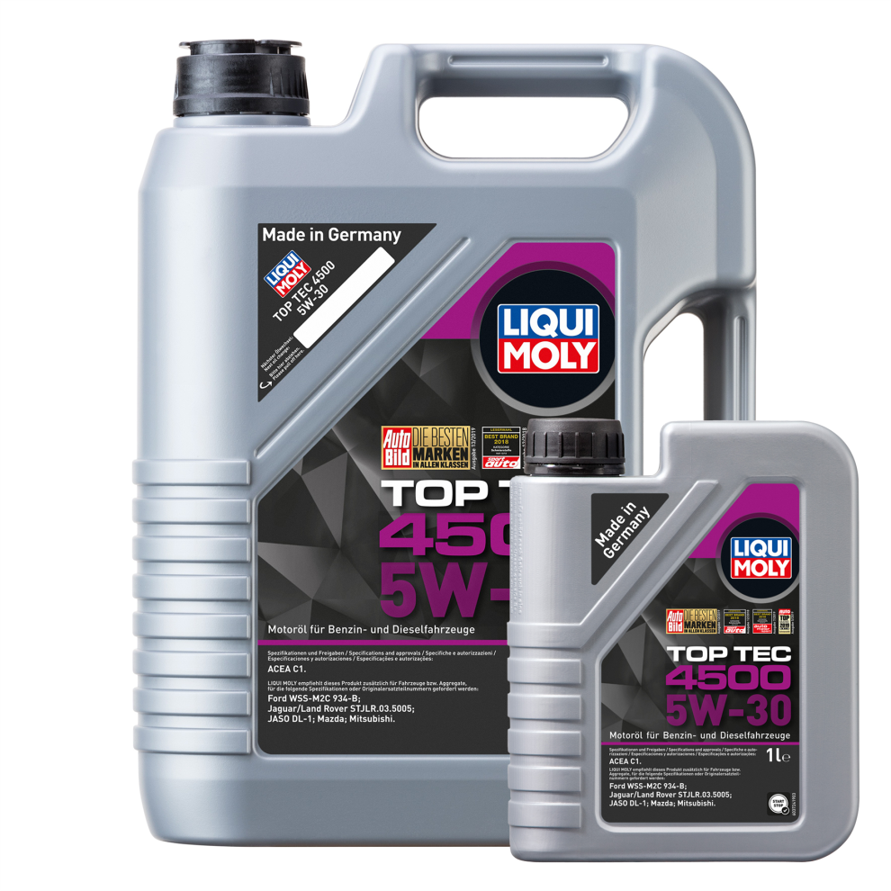 Liqui Moly 5W30 Top Tec 4500 Engine Oil Acea C1 Stjlr.03.5005 6L 5056820568850