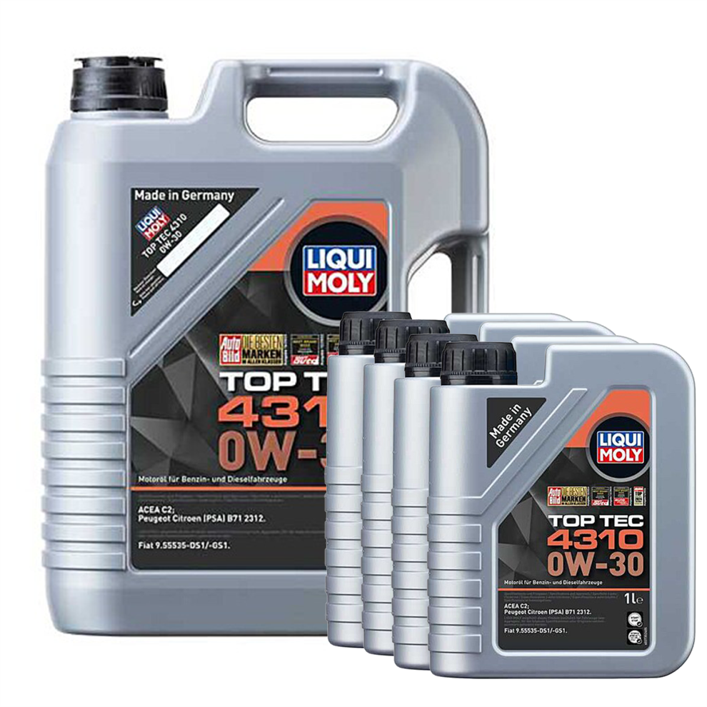 B&Q - Top Tec 4310 0W-30 Semi Synthetic Engine Oil Acea C2 9L - Image 3