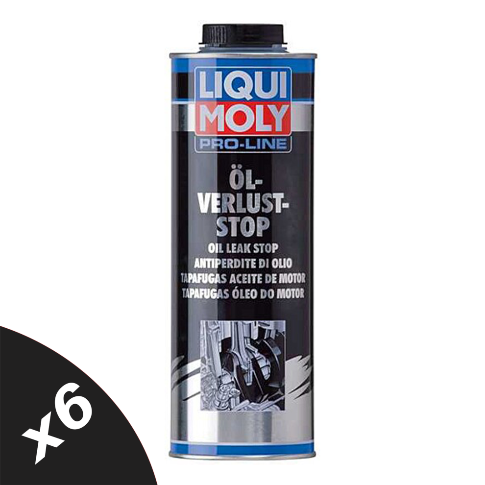 Liqui Moly Pro-Line Oil Stop Leak 6X1l Sealer Treatment Reduces Oil Consumption 5056820569024