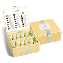 Tea Fort? Cassa di t? da degustazione assortiti, 40 bustine piramidali realizzate a mano ? T? nero, t? alle erbe, t? Oolong, t? verde, t? bianco