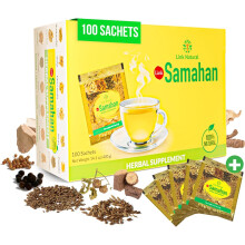 Samahan - Bevanda naturale ayurvedica a base di piante, per la tosse e i raffreddore, 4 g, 100 bustine