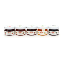 Darbo, Confetture Naturrein Assortite, Confettura in Mini Vetro, Marmellate Monodose Miste, Albicocca, Ciliege, Lamponi, Ribes Nero, Fragole, Formato