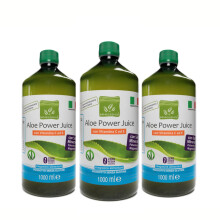 Benessence - Succo di Aloe Vera - Aloe con Vitamine C ed E con Sali Minerali, Potassio e Magnesio- 3 Bottiglie da 1L