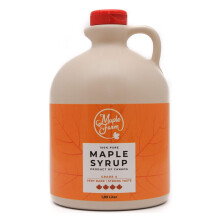 MapleFarm - Puro sciroppo d'acero Canadese Grado A, Very Dark Strong taste - Caraffa 1,89 l (Confezione da 1) - Pure maple syrup - succo d'acero