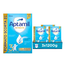 APTAMIL 3 - Latte in Polvere per Bambini dal 12? mese - 3600 grammi (3 confezioni da 1200g)