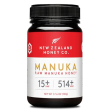 New Zealand Honey Co. Miele di Manuka MGO 514+ / UMF 15+ | Attivo e lordo | Prodotto in Nuova Zelanda | 500g