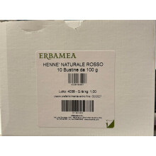 Henne' Rosso Naturale 10 Confezioni da 100 g Erbamea