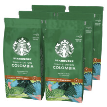 STARBUCKS Single Origin Colombia Caff? Macinato Tostatura Media, 6 Sacchetti da 200g (1,2kg)