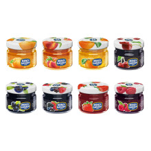 Menz&Gasser - Marmellatine Extra Monodose Assortite 40 Pezzi x 28 Grammi in Barattolini di Vetro Monoporzione. Assortimento di 8 Gusti