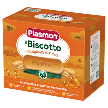 Plasmon il Biscotto 1200g 4 Box 100% grano italiano selezionato, si scioglie in bocca e nel latte