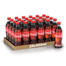 Coca-Cola Original Taste ? 24 Bottiglie da 450 ml, Tutto il Gusto Originale di Coca-Cola in Bottiglia PET 100% Riciclabile, Bevanda Analcolica