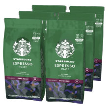 STARBUCKS Espresso Roast Caff? Macinato Tostatura Forte, 6 Sacchetti da 200g (1,2kg)