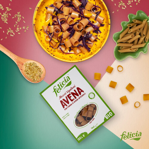 Felicia Mezzi Rigatoni Con Avena - 340 g 1