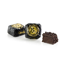 Venchi - Cubotto Chocoviar 75% - Cioccolatini ripieni di Cuor di Cacao con Cioccolato Extra Fondente e granella - Confezione da 1 kg - Vegano - Senza