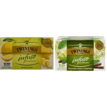 Twinings, Lemon Twist Tea, T? Aromatizzato al Gusto Limone, Senza Caffeina, Infusi e Tisane & Infuso Aromatizzato al Finocchio, Liquirizia e Menta, da