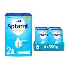 APTAMIL 2 - Latte in Polvere per Neonati dal 6? Mese Compiuto al 12? - 3320 grammi (4 confezioni da 830g)