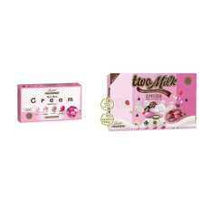 Confetti Maxtris, Bon Bon Cream Sfumato Rosa, 1.0 grammo & Two Milk Sfumato Rosa Scatola Da Kg, Assortito