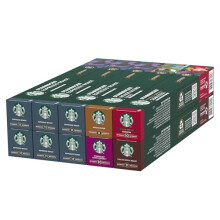 STARBUCKS Espresso Roast Variety Pack by Nespresso Caff?, 10 confezioni da 10 capsule (100 capsule compatibili Nespresso) - Esclusiva Amazon