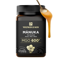 100 Miele Manuka MGO 600+ (500g) - Puro grezzo 100% certificato - Invasettato e sigillato in Nuova Zelanda - Manuka Honey