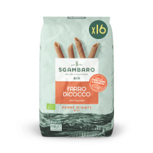 Sgambaro Pasta Bio Penne Rigate N.91 - 16 Pack da 500 Gr Pasta Di Farro Dicocco Artigianale 100% Italiana - Ricca di Fibre, Sali Minerali e Vitamine -