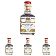 Giusti - Aceto Balsamico di Modena IGP 2 Medaglie d'oro - Cubica 250ml (Confezione da 4)