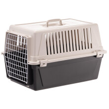 Ferplast Transport?n Gatos, Transport?n Perro Mediano Peque?o y Gatos hasta 15 Kg, Puerta de Hierro Plastificado, Ranuras de Ventilaci?n, 40 x 60 x h