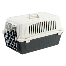 Ferplast Transport?n Gato, Transport?n Perro Peque?o y Gatos de hasta 8 Kg, Puerta de Hierro Plastificado, Ranuras de Ventilaci?n, 37 x 58 x h 32 cm,