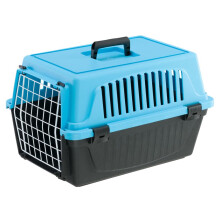 Ferplast Transport?n Gato, Transport?n Perro Peque?o y Gatos de hasta 5 Kg, Puerta de Hierro Plastificado, Ranuras de Ventilaci?n, 32,5 x 48 x h 29 cm