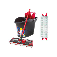 Vileda Ultramat Komplettbox + 2in1 Ersatzbezug Ultramax, Microfibra, Gris Est?ndar, 1,4 kg