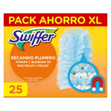 Swiffer Plumero Atrapapolvo, 25 Recambios, Atrapan y Bloquean el Polvo y los Al?rgenos