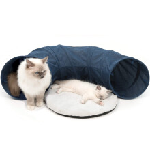 Catit Vesper T?nel con Cama para Gato, Azul, 68x97x28cm