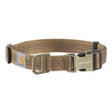 Carhartt Collar para Perro, Resistente y Reflectante, Talla Mediana y Grande, Color Caf?