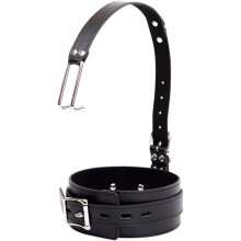 Cosplay Leather Neck Collars With Metal Hook Adjustable Necklace Punk Bar Stage Chokers