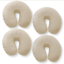 Saloniture 4-Pack Premium 100% Bomull Flanell Ansiktskuddar - Mjuk Fitted Massagebord