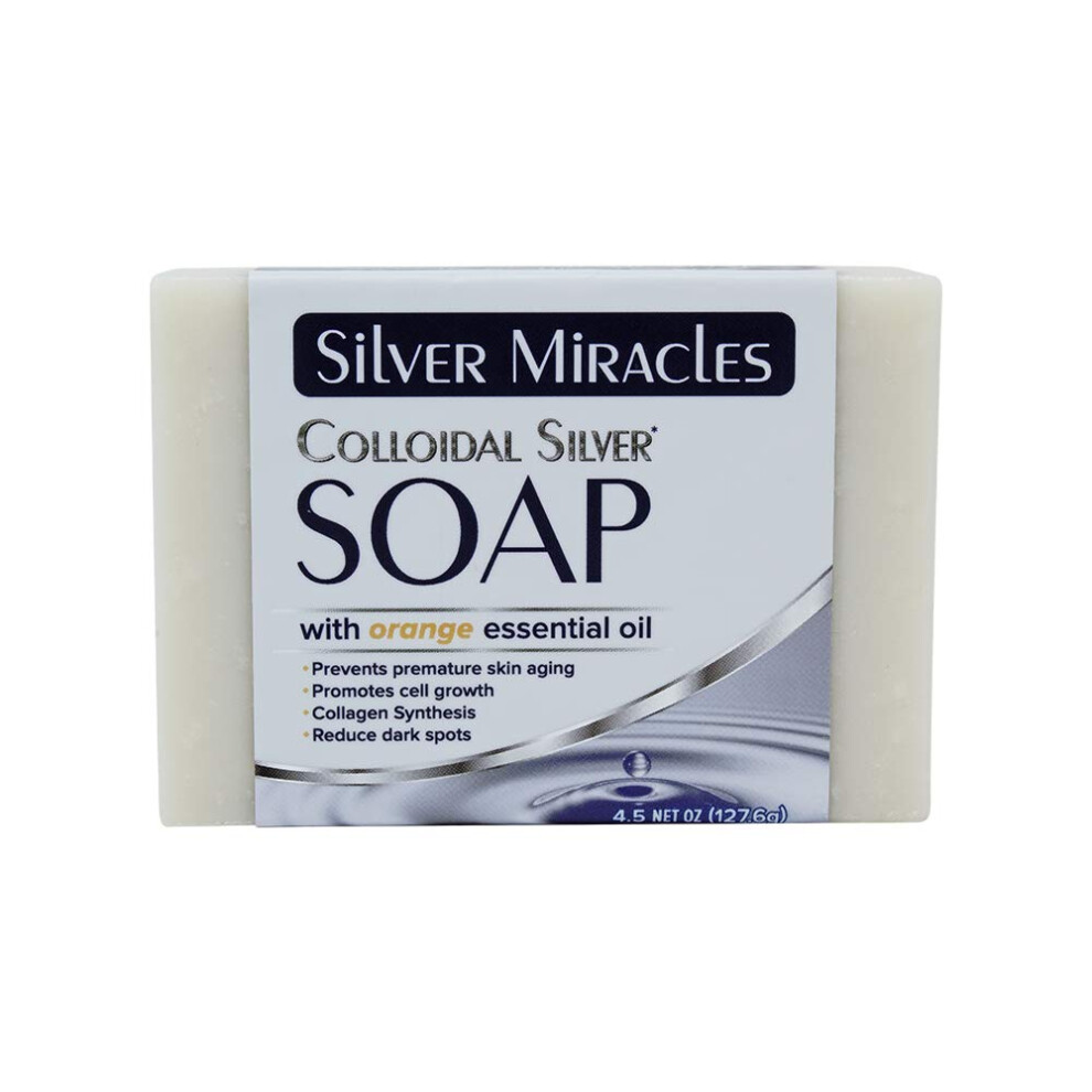 Silver Miracles Colloidal Silver Soap Scented With Natural Orange